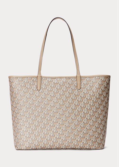 Light Camel Women’s Ralph Lauren Coated Canvas Medium Collins Tote Bags Light Camel Women’s Ralph Lauren Coated Canvas Medium Collins Tote Bags