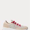 Light Grey Men’s Ralph Lauren Trackster 200II Knit Sneakers Light Grey Men’s Ralph Lauren Trackster 200II Knit Sneakers