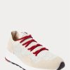 Light Grey Men’s Ralph Lauren Trackster 200II Knit Sneakers Light Grey Men’s Ralph Lauren Trackster 200II Knit Sneakers