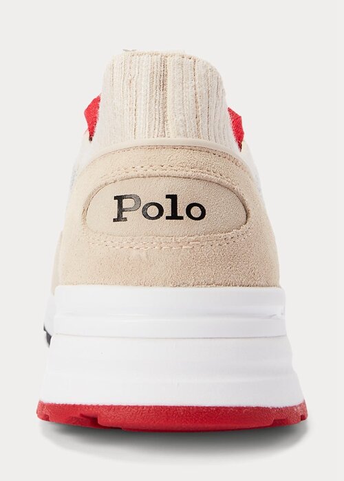 Light Grey Men’s Ralph Lauren Trackster 200II Knit Sneakers Light Grey Men’s Ralph Lauren Trackster 200II Knit Sneakers