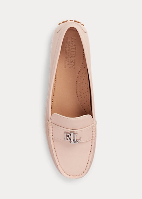 Light Pink Women’s Ralph Lauren Barnsbury Nappa Leather Driver Loafers Light Pink Women’s Ralph Lauren Barnsbury Nappa Leather Driver Loafers