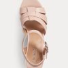 Light Pink Women’s Ralph Lauren Soffia Nappa Leather Sandals Light Pink Women’s Ralph Lauren Soffia Nappa Leather Sandals