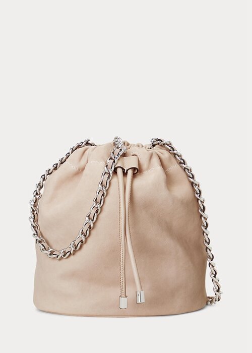 Light Pink Women’s Ralph Lauren Washed Leather Medium Emmy Bucket Bags Light Pink Women’s Ralph Lauren Washed Leather Medium Emmy Bucket Bags