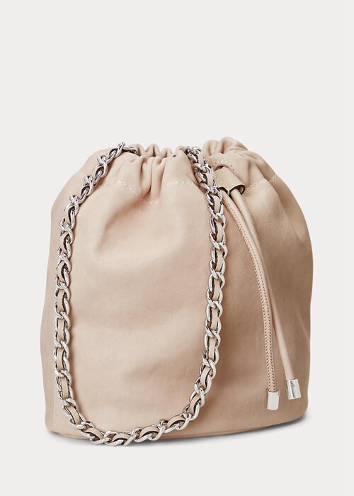 Light Pink Women’s Ralph Lauren Washed Leather Medium Emmy Bucket Bags Light Pink Women’s Ralph Lauren Washed Leather Medium Emmy Bucket Bags