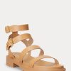 Light Yellow Women’s Ralph Lauren Kayleen Nappa Leather Sandals Light Yellow Women’s Ralph Lauren Kayleen Nappa Leather Sandals