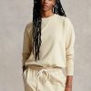 Light Yellow Women’s Ralph Lauren Organic Cotton Crewneck Sweatshirts Light Yellow Women’s Ralph Lauren Organic Cotton Crewneck Sweatshirts