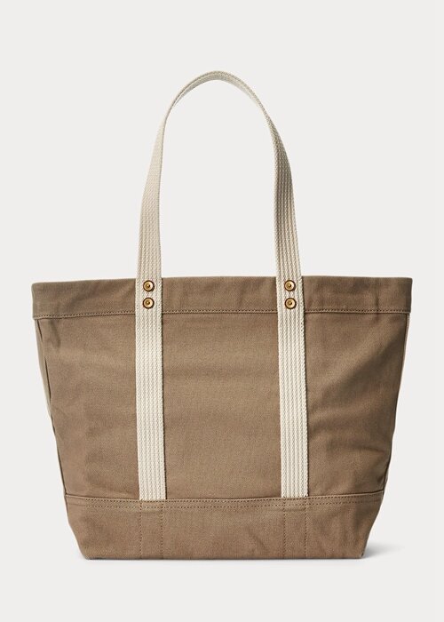 Madison Tan Women’s Ralph Lauren Canvas Medium Polo Bear Tote Bags Madison Tan Women’s Ralph Lauren Canvas Medium Polo Bear Tote Bags