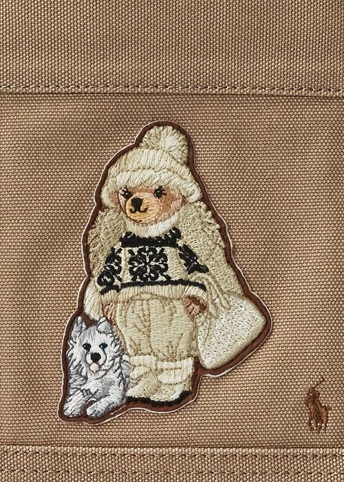 Madison Tan Women’s Ralph Lauren Canvas Medium Polo Bear Tote Bags Madison Tan Women’s Ralph Lauren Canvas Medium Polo Bear Tote Bags