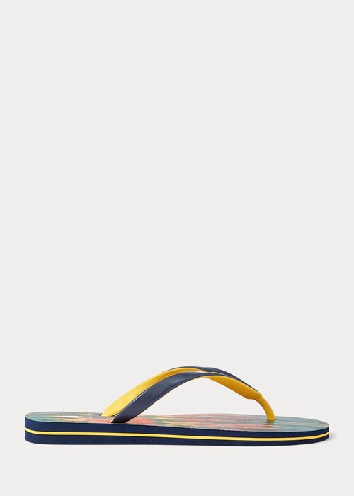 Multicolor Men’s Ralph Lauren Bolt Tie-Dye Flip Flops Multicolor Men’s Ralph Lauren Bolt Tie-Dye Flip Flops