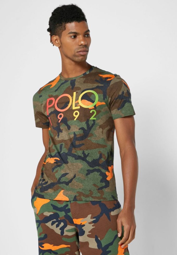 Multicolor Men’s Ralph Lauren Camo Crew Neck T Shirts Multicolor Men’s Ralph Lauren Camo Crew Neck T Shirts