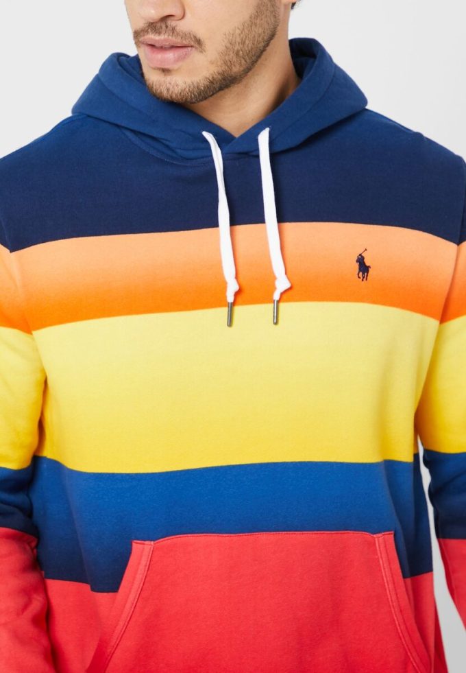 Multicolor Men’s Ralph Lauren Color Block Hoodie Multicolor Men’s Ralph Lauren Color Block Hoodie