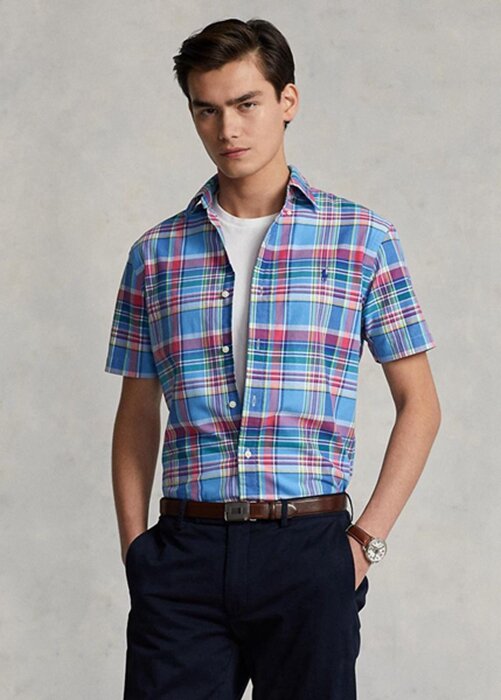 Multicolor Men’s Ralph Lauren Custom Fit Plaid Oxford Shirts Multicolor Men’s Ralph Lauren Custom Fit Plaid Oxford Shirts