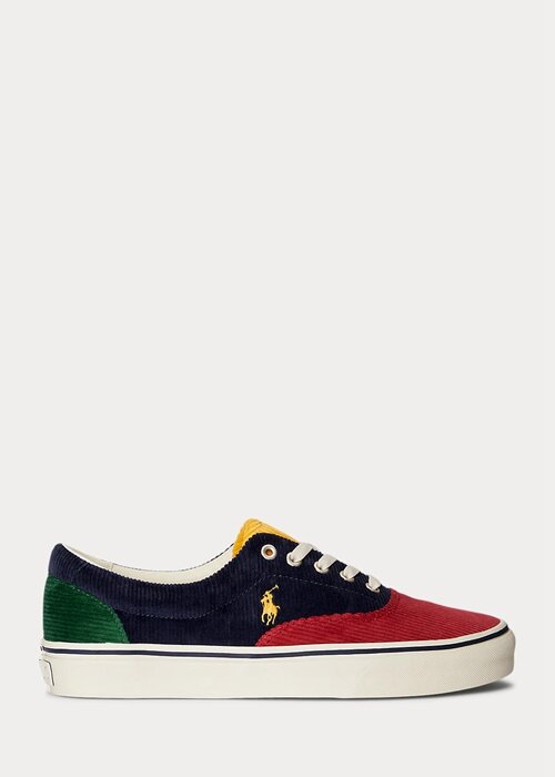 Multicolor Men’s Ralph Lauren Keaton Color-Blocked Corduroy Sneakers Multicolor Men’s Ralph Lauren Keaton Color-Blocked Corduroy Sneakers