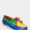 Multicolor Men’s Ralph Lauren Merton Color-Blocked Leather Casual Shoes Multicolor Men’s Ralph Lauren Merton Color-Blocked Leather Casual Shoes