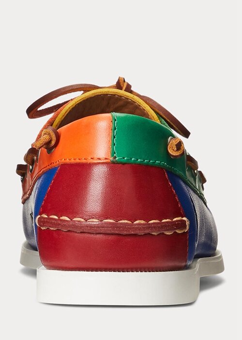 Multicolor Men’s Ralph Lauren Merton Color-Blocked Leather Casual Shoes Multicolor Men’s Ralph Lauren Merton Color-Blocked Leather Casual Shoes