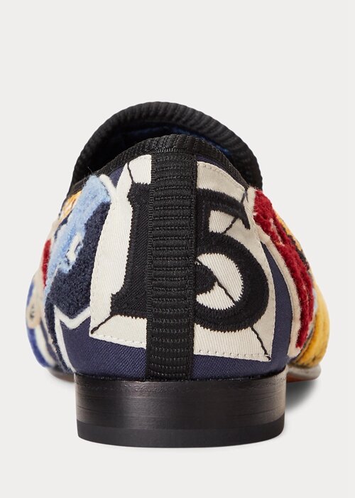 Multicolor Men’s Ralph Lauren Paxton Logo-Patch Canvas Dress Shoes Multicolor Men’s Ralph Lauren Paxton Logo-Patch Canvas Dress Shoes