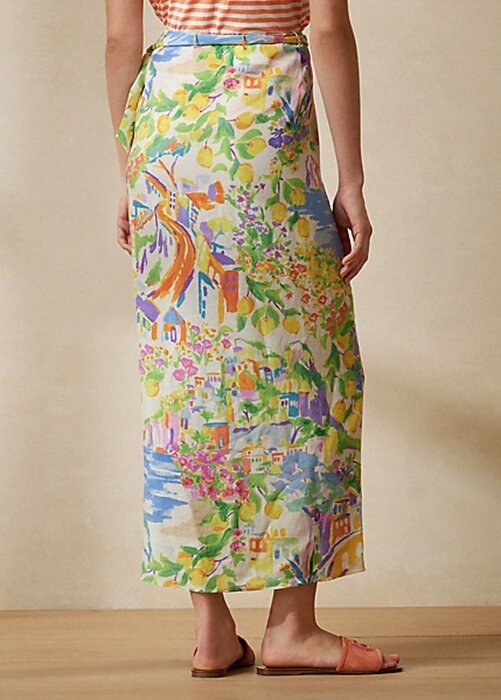 Multicolor Women’s Ralph Lauren Danyelle Print Linen Voile Skirts Multicolor Women’s Ralph Lauren Danyelle Print Linen Voile Skirts