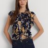 Multicolor Women’s Ralph Lauren Floral Georgette Sleeveless Shirts Multicolor Women’s Ralph Lauren Floral Georgette Sleeveless Shirts
