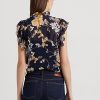 Multicolor Women’s Ralph Lauren Floral Georgette Sleeveless Shirts Multicolor Women’s Ralph Lauren Floral Georgette Sleeveless Shirts
