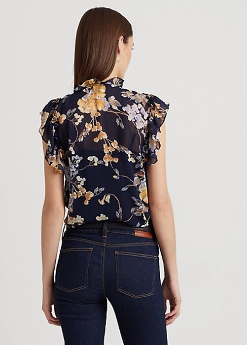 Multicolor Women’s Ralph Lauren Floral Georgette Sleeveless Shirts Multicolor Women’s Ralph Lauren Floral Georgette Sleeveless Shirts