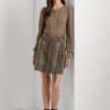 Multicolor Women’s Ralph Lauren Plaid Fringe-Trim Tweed Skirts Multicolor Women’s Ralph Lauren Plaid Fringe-Trim Tweed Skirts