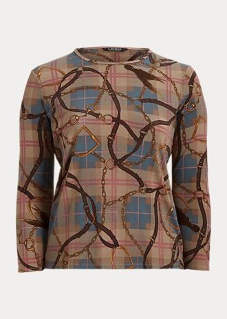 Multicolor Women’s Ralph Lauren Plaid Stretch Cotton Long-Sleeve Tops Multicolor Women’s Ralph Lauren Plaid Stretch Cotton Long-Sleeve Tops