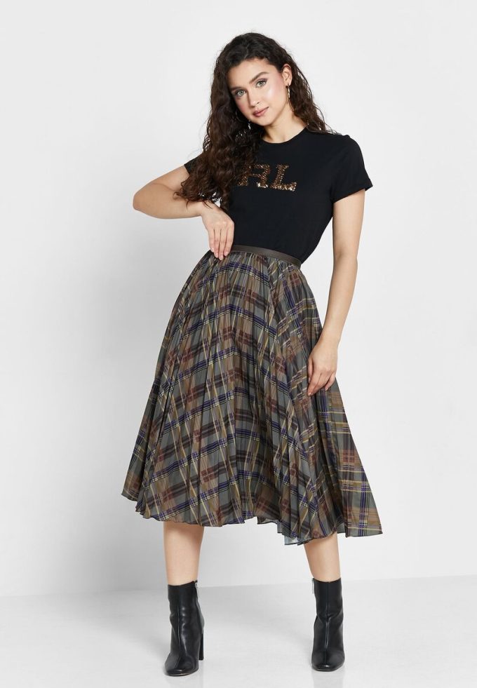 Multicolor Women’s Ralph Lauren Pleated High Waist Skirts Multicolor Women’s Ralph Lauren Pleated High Waist Skirts