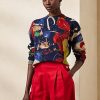Multicolor Women’s Ralph Lauren Print Cotton Crewneck Sweaters Multicolor Women’s Ralph Lauren Print Cotton Crewneck Sweaters