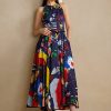 Multicolor Women’s Ralph Lauren Renshaw Print Cotton Satin Day Dress Multicolor Women’s Ralph Lauren Renshaw Print Cotton Satin Day Dress