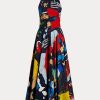 Multicolor Women’s Ralph Lauren Renshaw Print Cotton Satin Day Dress Multicolor Women’s Ralph Lauren Renshaw Print Cotton Satin Day Dress