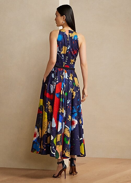 Multicolor Women’s Ralph Lauren Renshaw Print Cotton Satin Day Dress Multicolor Women’s Ralph Lauren Renshaw Print Cotton Satin Day Dress