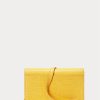 Mustard Women’s Ralph Lauren Polo ID Croc-Embossed Chain Wallets Mustard Women’s Ralph Lauren Polo ID Croc-Embossed Chain Wallets