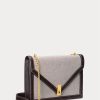 Natural/Tobacco Women’s Ralph Lauren Polo ID Canvas Envelope Chain Crossbody Bags Natural/Tobacco Women’s Ralph Lauren Polo ID Canvas Envelope Chain Crossbody Bags