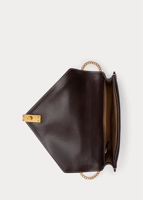 Natural/Tobacco Women’s Ralph Lauren Polo ID Canvas Envelope Chain Crossbody Bags Natural/Tobacco Women’s Ralph Lauren Polo ID Canvas Envelope Chain Crossbody Bags