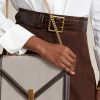 Natural/Tobacco Women’s Ralph Lauren Polo ID Canvas Envelope Chain Crossbody Bags Natural/Tobacco Women’s Ralph Lauren Polo ID Canvas Envelope Chain Crossbody Bags