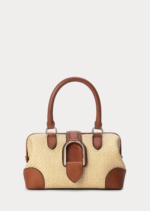 Natural Women’s Ralph Lauren Raffia Welington Mini Handbag Natural Women’s Ralph Lauren Raffia Welington Mini Handbag