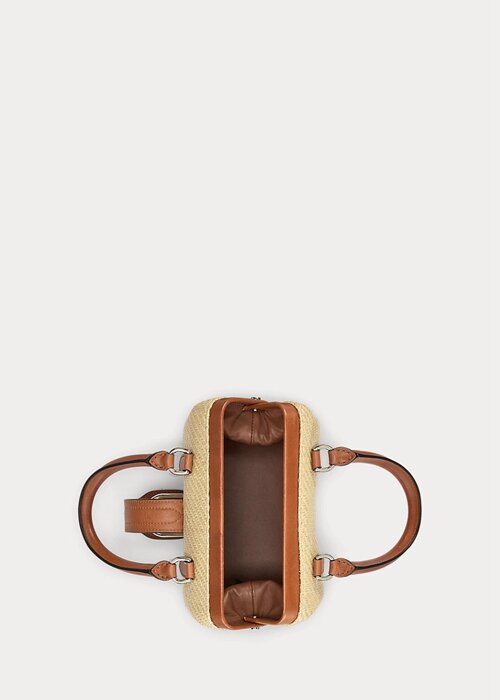 Natural Women’s Ralph Lauren Raffia Welington Mini Handbag Natural Women’s Ralph Lauren Raffia Welington Mini Handbag