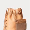 Natural Women’s Ralph Lauren Stud Vachetta Large Bellport Bucket Bags Natural Women’s Ralph Lauren Stud Vachetta Large Bellport Bucket Bags