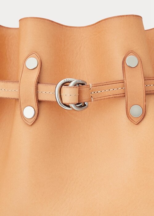Natural Women’s Ralph Lauren Stud Vachetta Large Bellport Bucket Bags Natural Women’s Ralph Lauren Stud Vachetta Large Bellport Bucket Bags