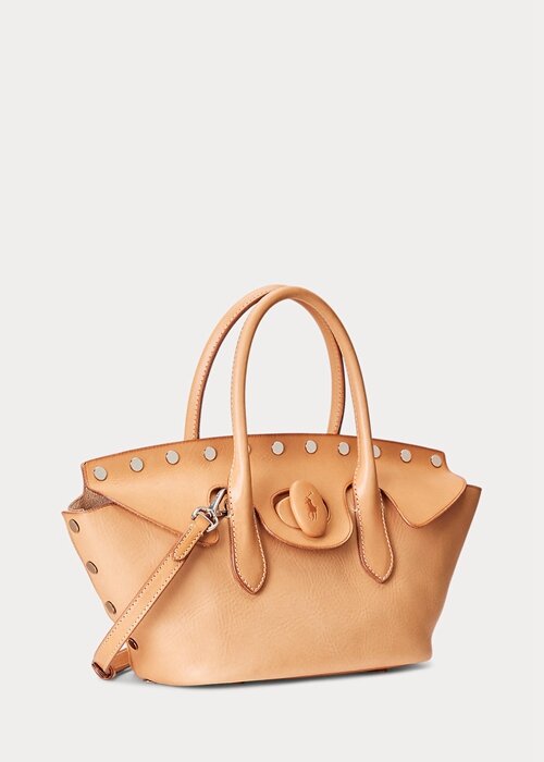 Natural Women’s Ralph Lauren Studded Vachetta Medium Bellport Satchel Bags Natural Women’s Ralph Lauren Studded Vachetta Medium Bellport Satchel Bags