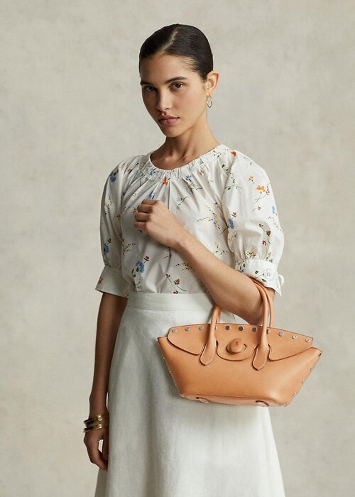 Natural Women’s Ralph Lauren Studded Vachetta Medium Bellport Satchel Bags Natural Women’s Ralph Lauren Studded Vachetta Medium Bellport Satchel Bags