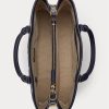 Nautical Rope Print Women’s Ralph Lauren Crosshatch Leather Large Hanna Satchel Bags Nautical Rope Print Women’s Ralph Lauren Crosshatch Leather Large Hanna Satchel Bags