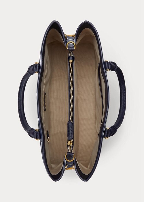 Nautical Rope Print Women’s Ralph Lauren Crosshatch Leather Large Hanna Satchel Bags Nautical Rope Print Women’s Ralph Lauren Crosshatch Leather Large Hanna Satchel Bags