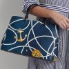 Nautical Rope Print Women’s Ralph Lauren Crosshatch Leather Large Hanna Satchel Bags Nautical Rope Print Women’s Ralph Lauren Crosshatch Leather Large Hanna Satchel Bags