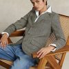 Navy / Cream Women’s Ralph Lauren Linen-Blend Herringbone Hacking Blazers Navy / Cream Women’s Ralph Lauren Linen-Blend Herringbone Hacking Blazers