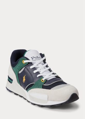 Navy / Gold Men’s Ralph Lauren Trackster 200 Sneakers