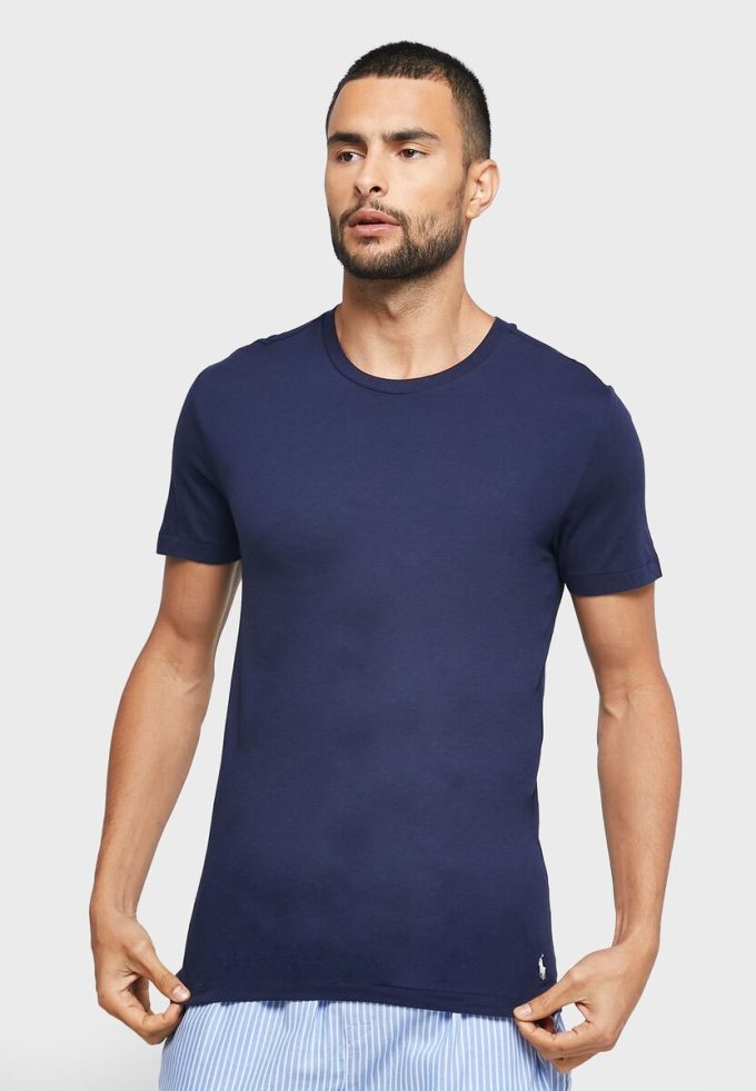 Navy Men’s Ralph Lauren 3 Pack Assorted Crew Neck T Shirts Navy Men’s Ralph Lauren 3 Pack Assorted Crew Neck T Shirts