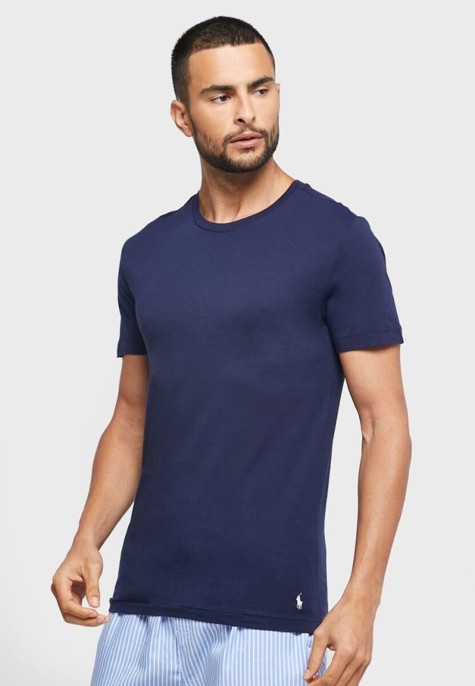 Navy Men’s Ralph Lauren 3 Pack Assorted Crew Neck T Shirts Navy Men’s Ralph Lauren 3 Pack Assorted Crew Neck T Shirts