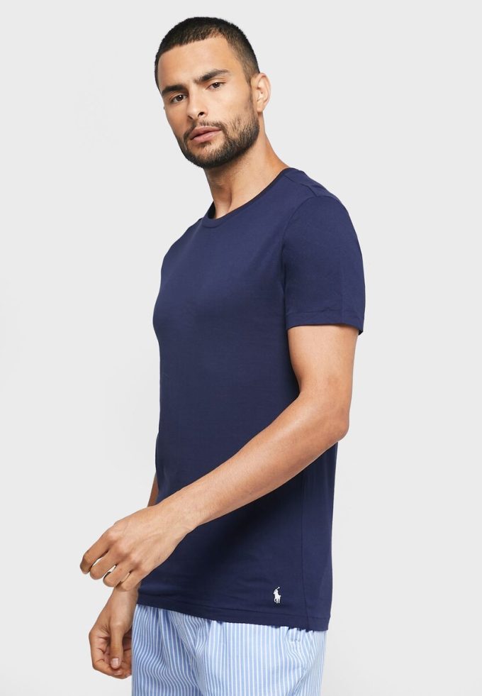 Navy Men’s Ralph Lauren 3 Pack Assorted Crew Neck T Shirts Navy Men’s Ralph Lauren 3 Pack Assorted Crew Neck T Shirts