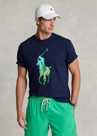 Navy Men’s Ralph Lauren Classic Fit Big Pony Jersey T Shirts Navy Men’s Ralph Lauren Classic Fit Big Pony Jersey T Shirts